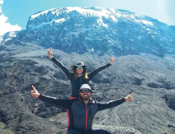 Barranco wall at the top via Umbwe route