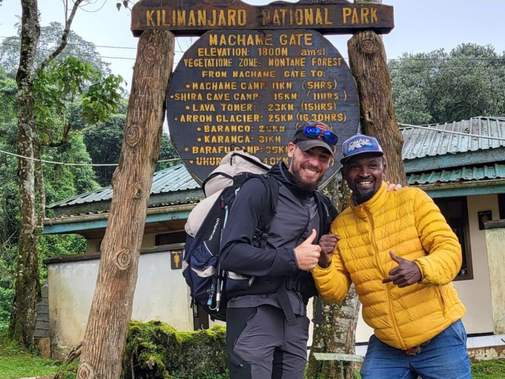 Guide at machame gate