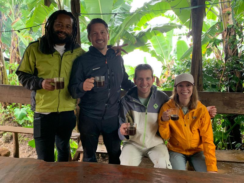 Coffee test at materuni village