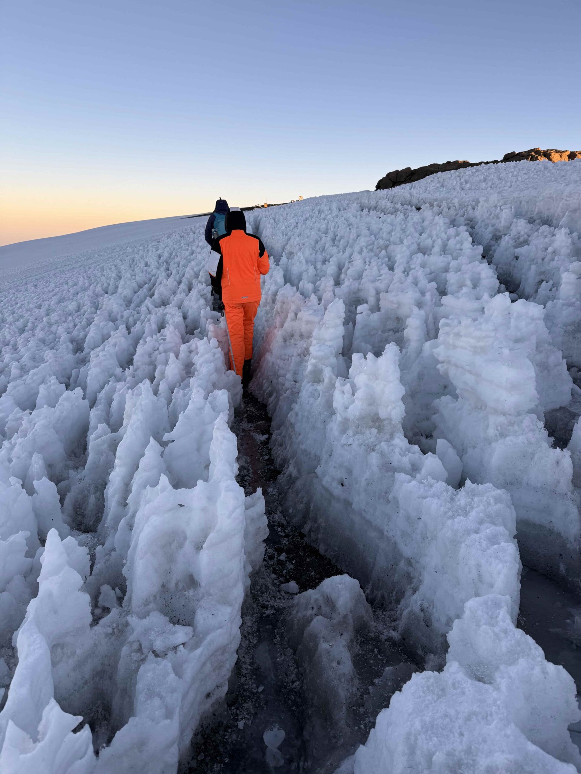 snow at Kilimanjaro scaled