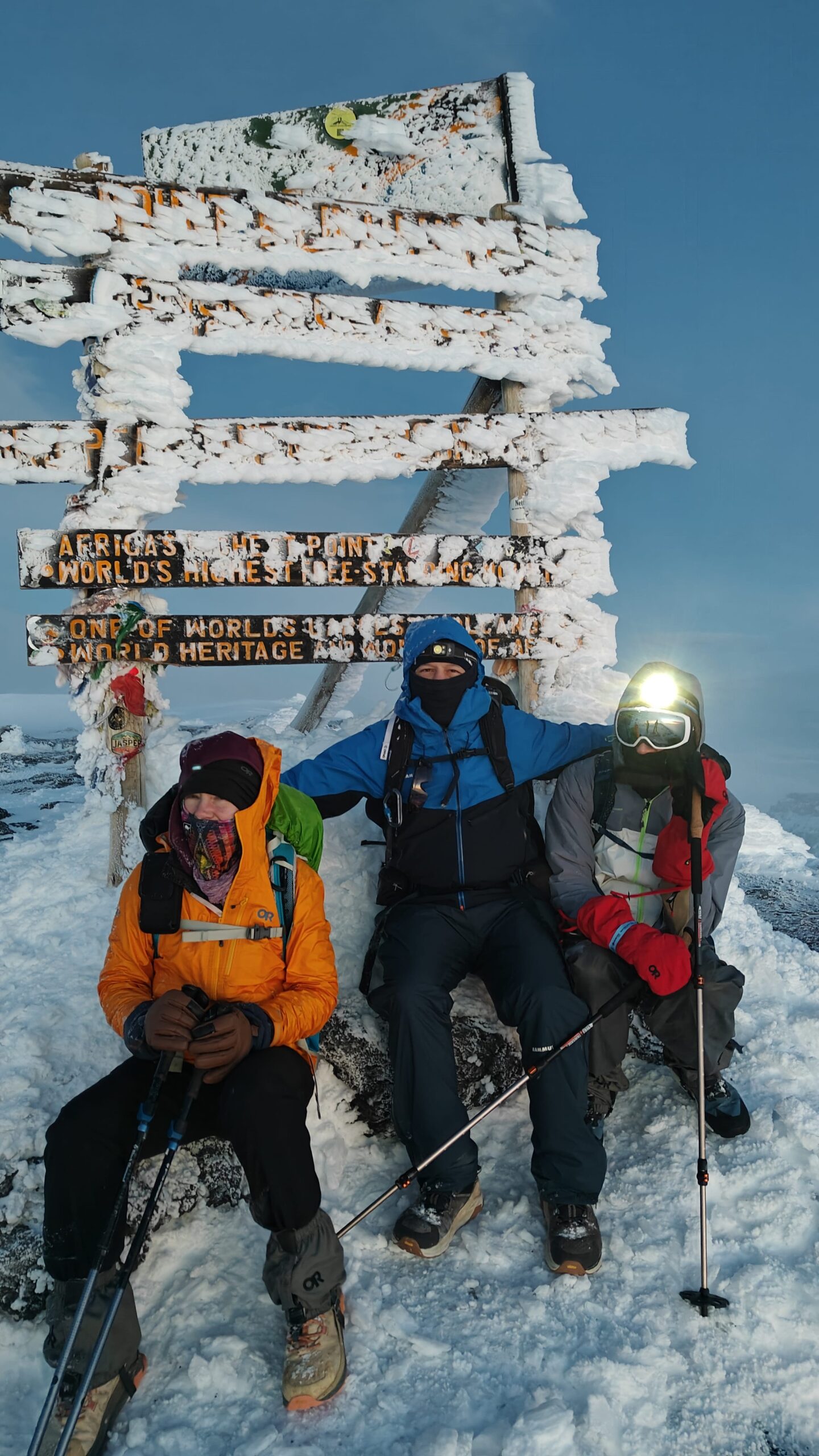 At the top of Uhuru peak