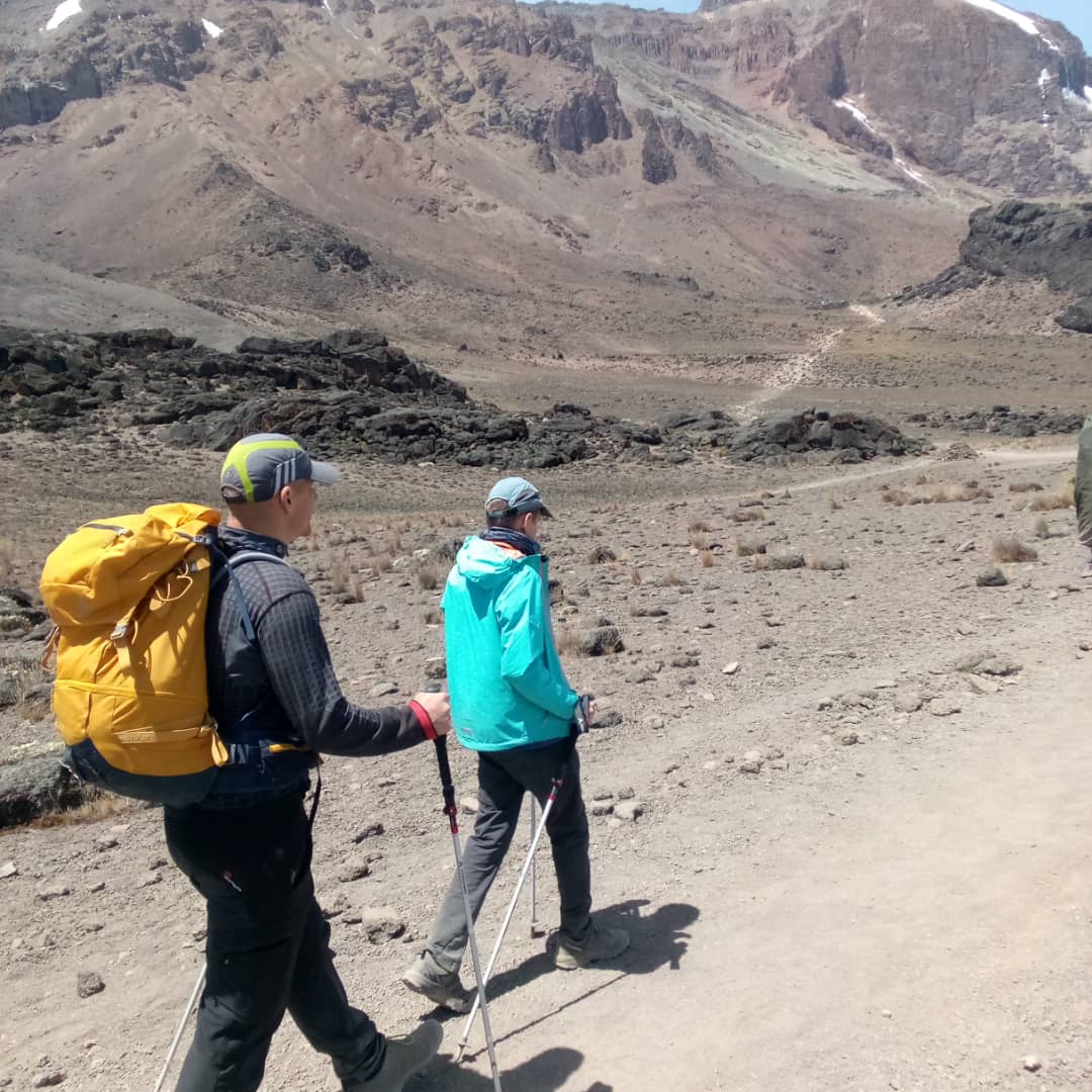 Trekking on the Northern route kilimanjaro